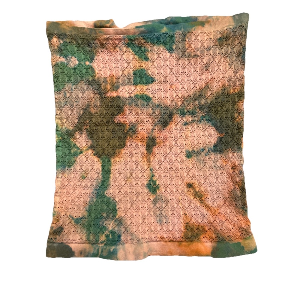 Free People Hand Tie-Died Honey Textured Tube Top in M/L